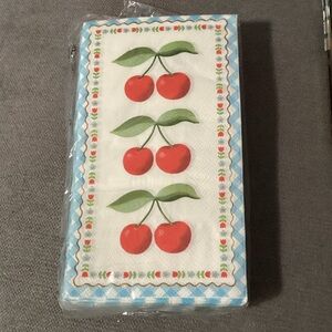 NWT 32 Guest Towels/Cherry Design (Table Napkins)
